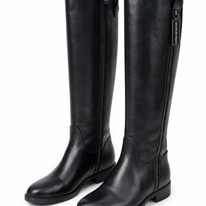 Emanuele Crasto Italian Leather Knee High Riding Boots 38